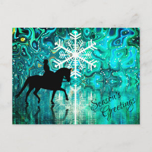 Cartes Pour Fêtes Annuelles Vœux de fin d'année pour cheval de dressage pour l