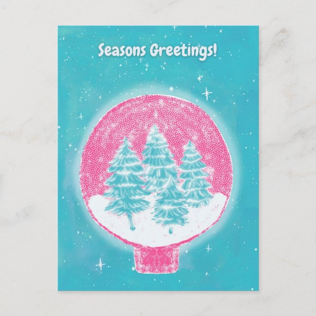 Cartes Pour Fêtes Annuelles Vœux de la saison hivernale (Devant)