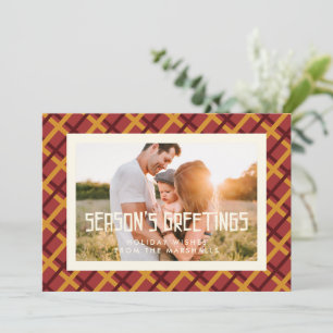 Cartes Pour Fêtes Annuelles Vœux de la saison Photo Mid Century