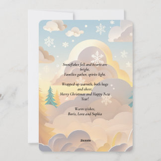 Cartes Pour Fêtes Annuelles Vœux de Noël