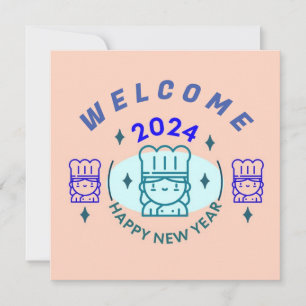 CARTES POUR FÊTES ANNUELLES VOEUX DE NOËL DU NOUVEL AN 2024