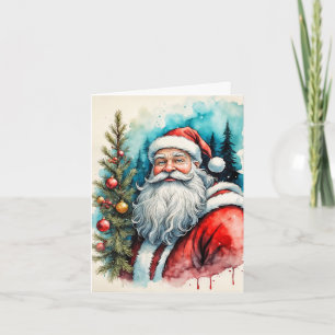 Cartes Pour Fêtes Annuelles Vœux de Noël du Père Noël
