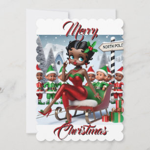 Cartes Pour Fêtes Annuelles Vœux de Noël du Pôle Nord
