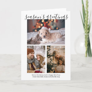 Cartes Pour Fêtes Annuelles Vœux de Noël Photo personnalisée de Noël