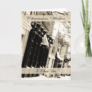 Cartes Pour Fêtes Annuelles Voeux de Noël vintage, Nephew