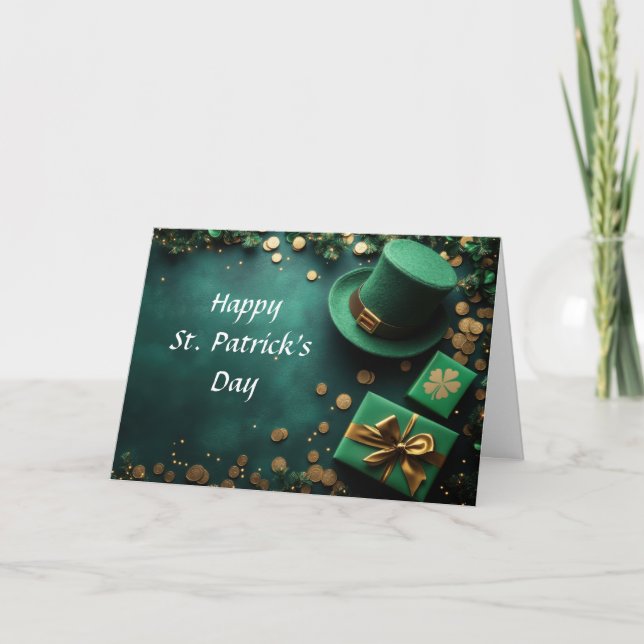 Cartes Pour Fêtes Annuelles Vœux de Saint-Patrick joyeux (Devant)