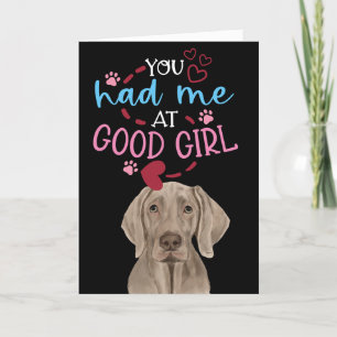 Cartes Pour Fêtes Annuelles Vœux de Saint-Valentin de votre Weimaraner