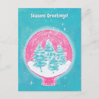 Cartes Pour Fêtes Annuelles Vœux de saison hivernale