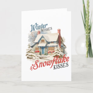 Cartes Pour Fêtes Annuelles Vœux d'hiver
