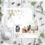 Cartes Pour Fêtes Annuelles Voeux les plus chauds Botanique 3 Photo Holiday Ca<br><div class="desc">'C'est la saison pour répandre la joie et quelle meilleure façon de le faire qu'avec votre propre carte de vacances en famille? Cette année, allez au-dessus et au-delà de la carte traditionnelle et montrez votre style avec une carte de vacances photo botanique de Berry Botanique de Wiscis les plus chauds...</div>