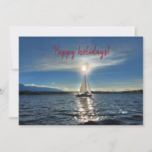 Cartes Pour Fêtes Annuelles voile d'hiver