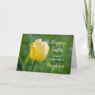 Cartes Pour Fêtes Annuelles Voisin de la Tulipe Jaune Pâques