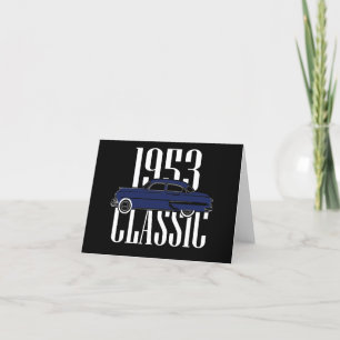 Cartes Pour Fêtes Annuelles Voiture classique 1953