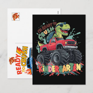 Cartes Pour Fêtes Annuelles Voiture de Monster Truck pour garçon d'anniversair