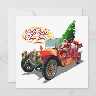 Cartes Pour Fêtes Annuelles Voiture de Noël