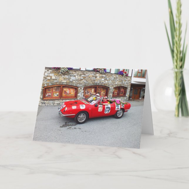 Cartes Pour Fêtes Annuelles Voiture de sport en Seefeld à Tirol (Devant)