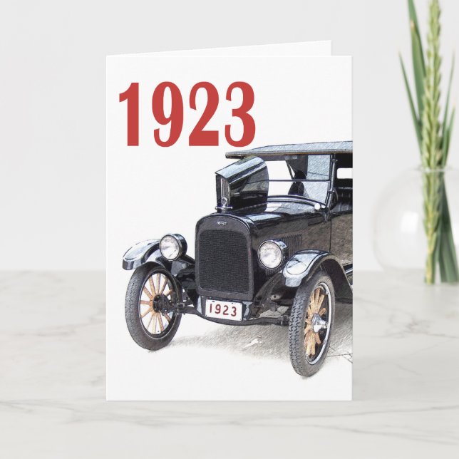 CARTES POUR FÊTES ANNUELLES VOITURE DE TOURNAGE 1923 (Devant)