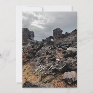 Cartes Pour Fêtes Annuelles Volcan - Île sombre - Belle île - Jeju