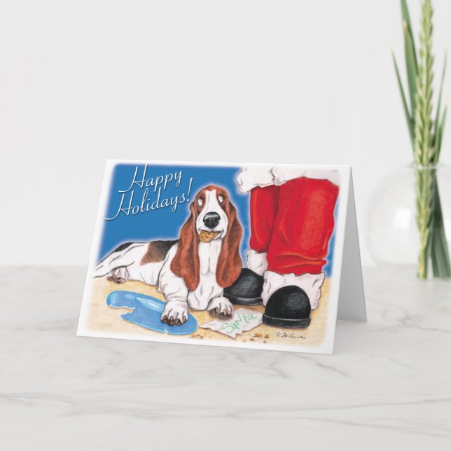 Cartes Pour Fêtes Annuelles Voler les cookies Père Noël ! (Devant)