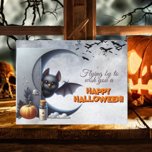 Cartes Pour Fêtes Annuelles Voler Par Pour Vous Souhaiter Un Halloween Heureux