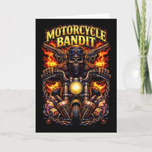 Cartes Pour Fêtes Annuelles Voleur à moto