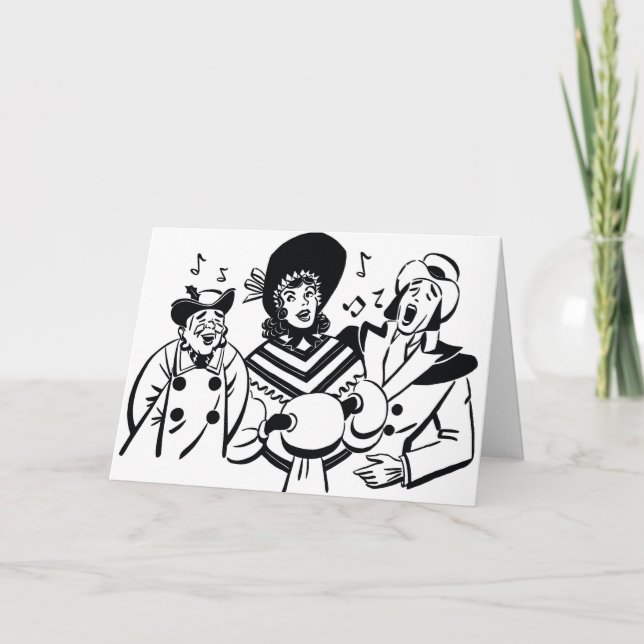 CARTES POUR FÊTES ANNUELLES VOLONTAIRES ENVOYANT DES VACANCES SOUHAITENT À "VO (Devant)