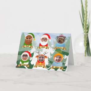 Cartes Pour Fêtes Annuelles Votre famille en tant que personnes de Noël Photo