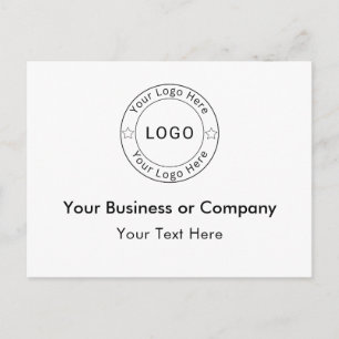 Cartes Pour Fêtes Annuelles Votre logo d'entreprise personnalisé