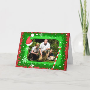 Cartes Pour Fêtes Annuelles Votre propre photo dans un cadre de Noël ! -