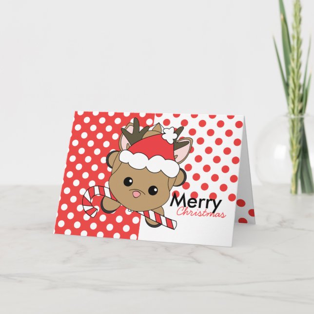 Cartes Pour Fêtes Annuelles Voudriez-vous une canne à bonbons ? (Devant)