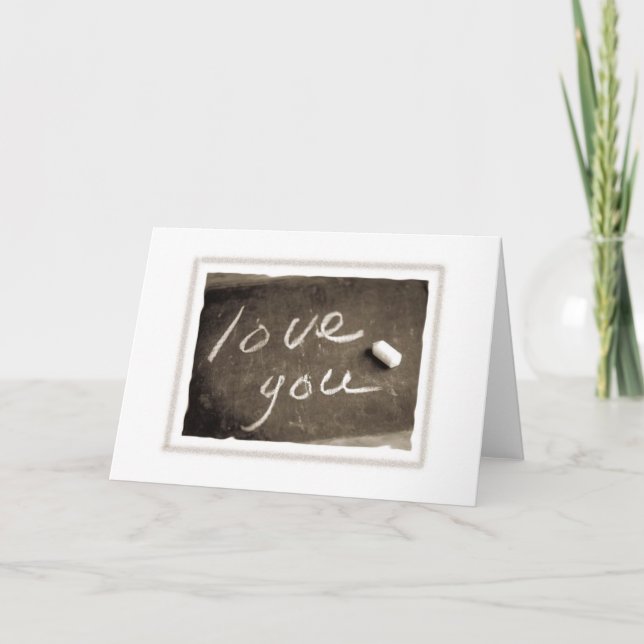 Cartes Pour Fêtes Annuelles Vous aimez (Devant)