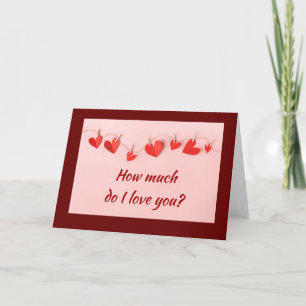 CARTES POUR FÊTES ANNUELLES VOUS AIMEZ "PLUS QUE TOUT ET "PLUS QUE N'IMPORTE Q