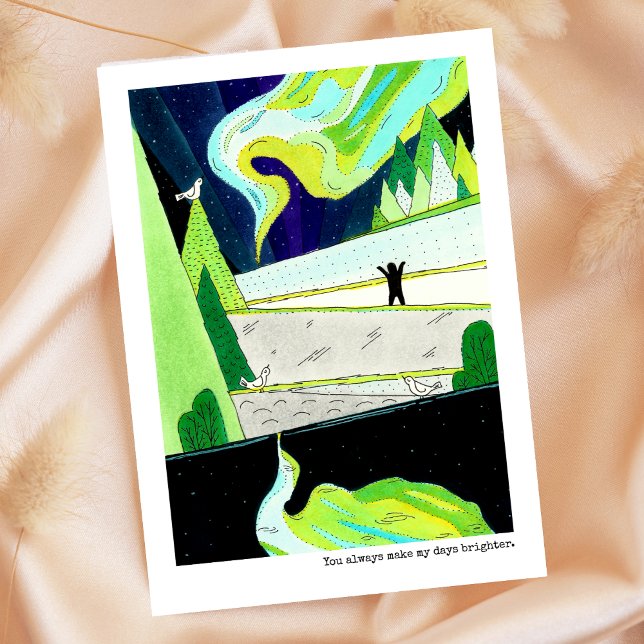 Cartes Pour Fêtes Annuelles Vous améliorez mes journées Saint-Valentin (Créateur téléchargé)