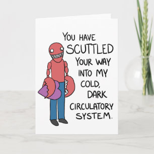 Cartes Pour Fêtes Annuelles "Vous avez couru précipitamment…" valentine