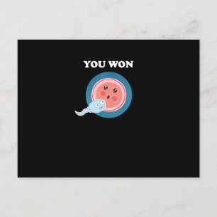 Cartes Pour Fêtes Annuelles Vous avez gagné l'Embryologie Humaine Evolution Sc