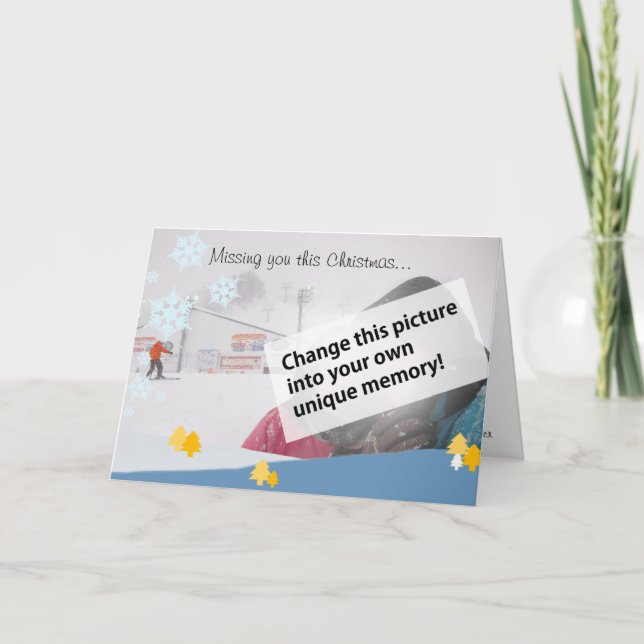 Cartes Pour Fêtes Annuelles Vous avez manqué ce Noël (Devant)