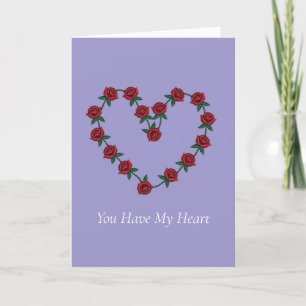 Cartes Pour Fêtes Annuelles Vous avez mon cœur