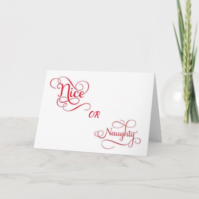 CARTES POUR FÊTES ANNUELLES **VOUS DÉCIDEZ** COMMENT NOUS "CÉLÉBRER NOËL" (Devant)