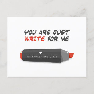 Cartes Pour Fêtes Annuelles Vous Écrivez Juste Pour Moi   Saint Valentin