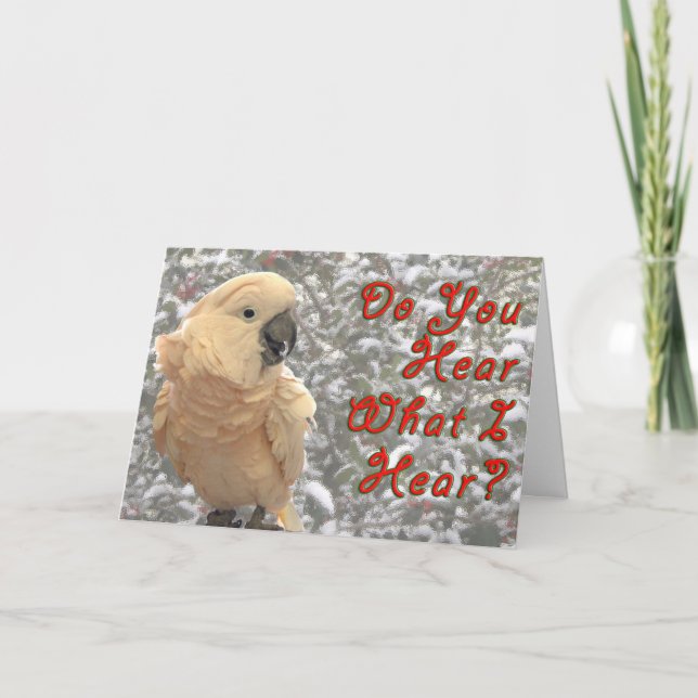 Cartes Pour Fêtes Annuelles Vous entendez (Devant)