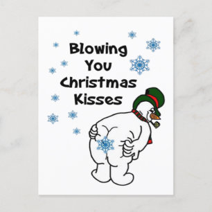 Cartes Pour Fêtes Annuelles Vous envoie des baisers de Noël