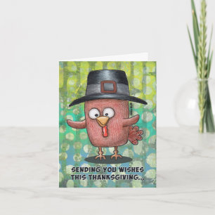 Cartes Pour Fêtes Annuelles Vous envoyer des voeux d'action de grâces... Mange