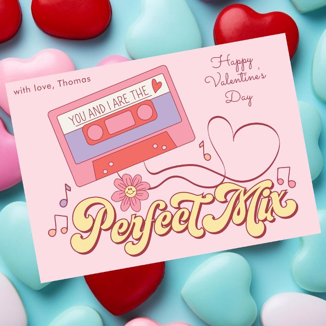 Cartes Pour Fêtes Annuelles Vous et moi sommes le parfait mélange drôle Valent (Créateur téléchargé)