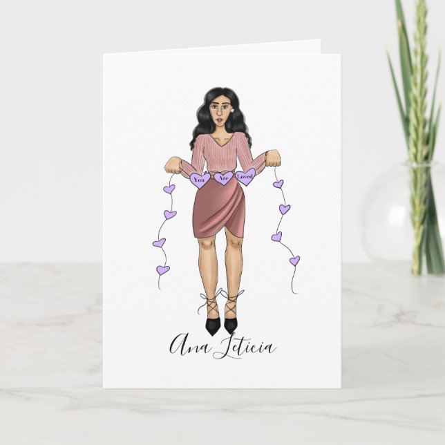 Cartes Pour Fêtes Annuelles Vous êtes aimés Saint-Valentin (Devant)