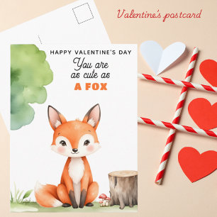 Cartes Pour Fêtes Annuelles Vous êtes aussi mignon qu'A FOX - La Saint-Valenti