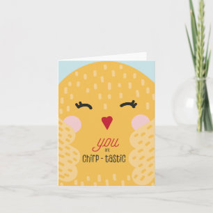 Cartes Pour Fêtes Annuelles Vous Êtes Chirp Tastic Gourmande Salutation Drôle