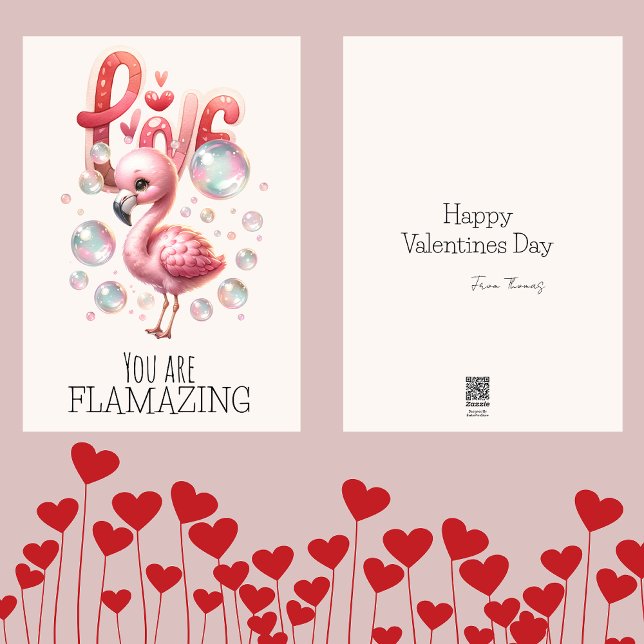 Cartes Pour Fêtes Annuelles Vous êtes des enfants flamazing Saint-Valentin Cut (Créateur téléchargé)