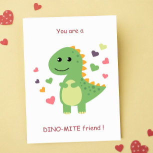 Cartes Pour Fêtes Annuelles Vous êtes Dino-Mite Friend Classroom Valentine