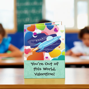 Cartes Pour Fêtes Annuelles Vous êtes hors de ce Monde Valentine