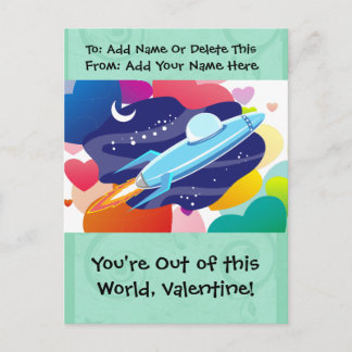 Cartes Pour Fêtes Annuelles Vous êtes hors de ce Monde Valentine